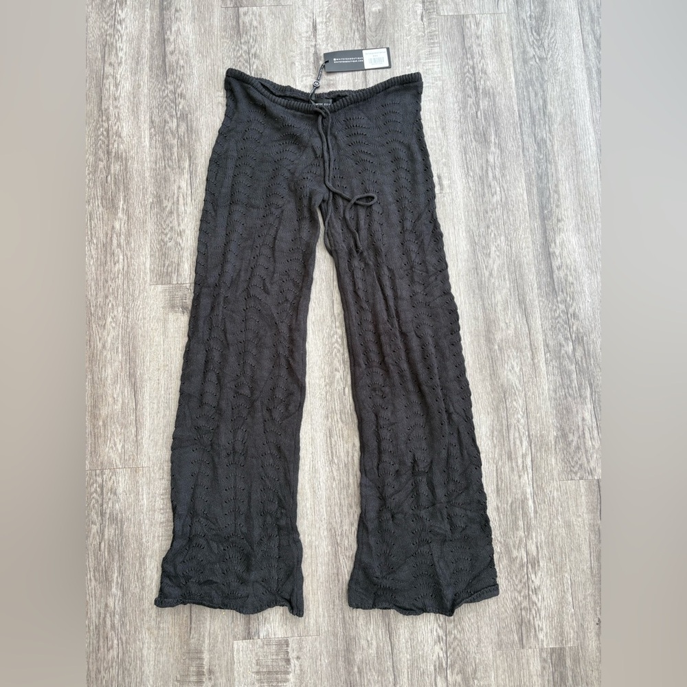 NWT White Fox Crochet Pants S